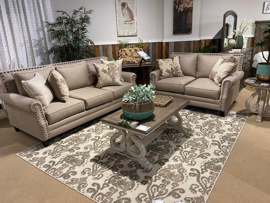 Mission Sofa & Loveseat Set